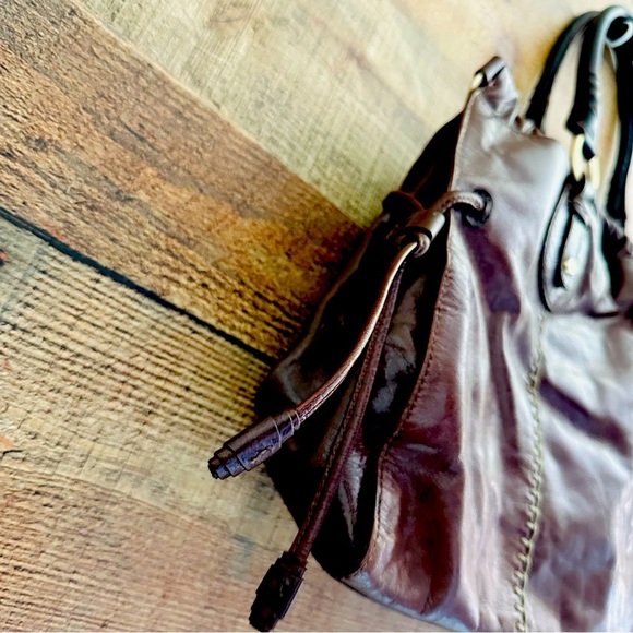 Sigrid Olsen Brown Lamb Leather Large Tote Bag - Picture 4 of 14